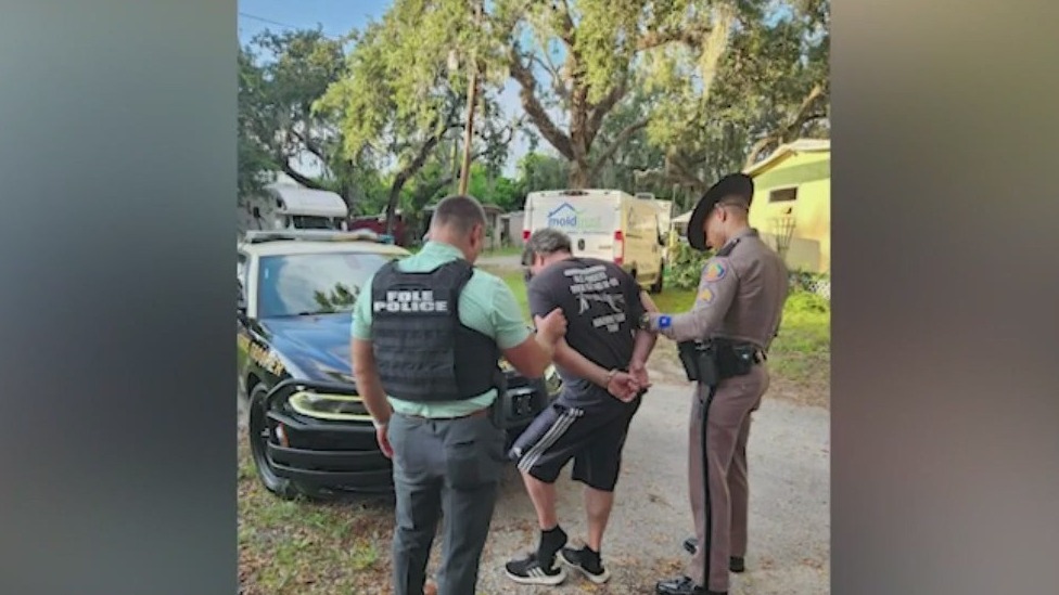 Man accused of hanging swastika flags